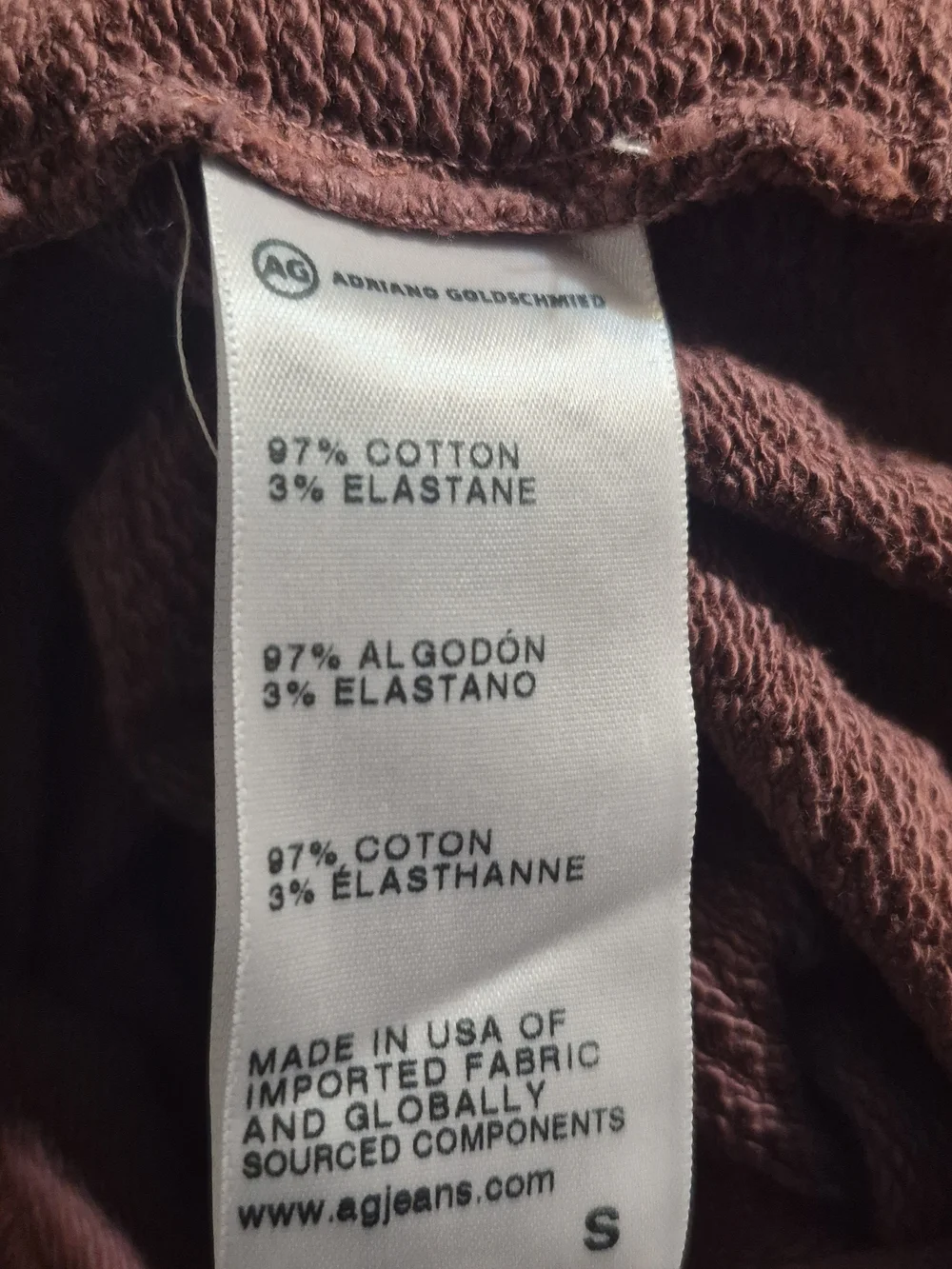 Ag Adriano Goldschmied Men's Crewneck Sweater in Mauve